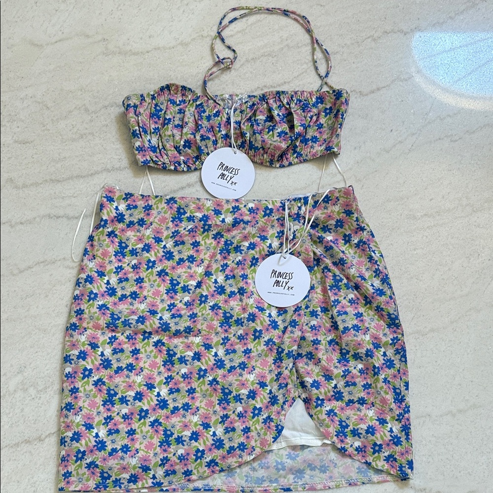 Princess Polly Floral Skirt Set - Multicolor